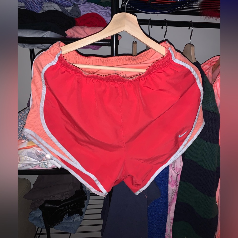 Pink and Peach Nike Shorts